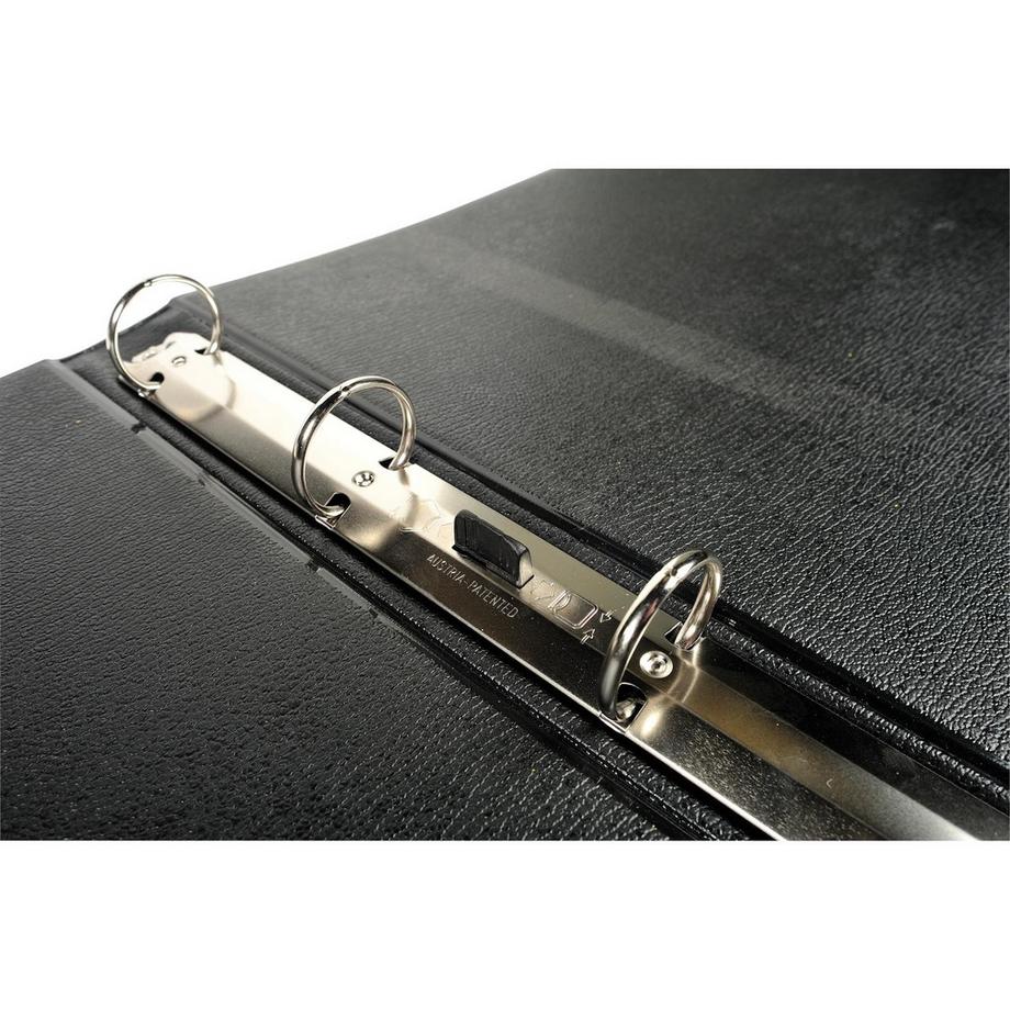 Exacompta Classeur rembordé PVC dos rond 4 anneaux 30mm - A3 horizontal  