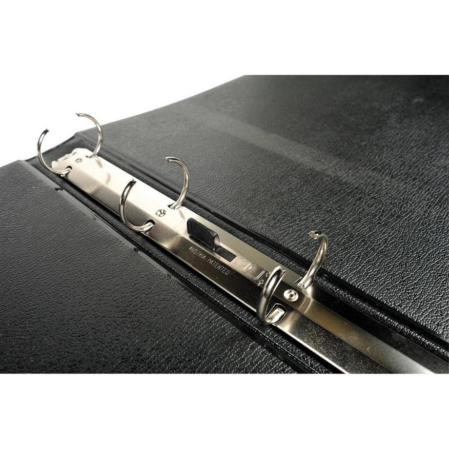 Exacompta Classeur rembordé PVC dos rond 4 anneaux 30mm - A3 horizontal  