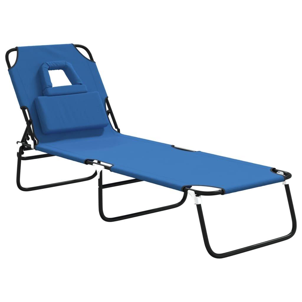 VidaXL Chaise longue acier  