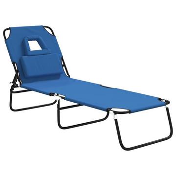 Chaise longue acier