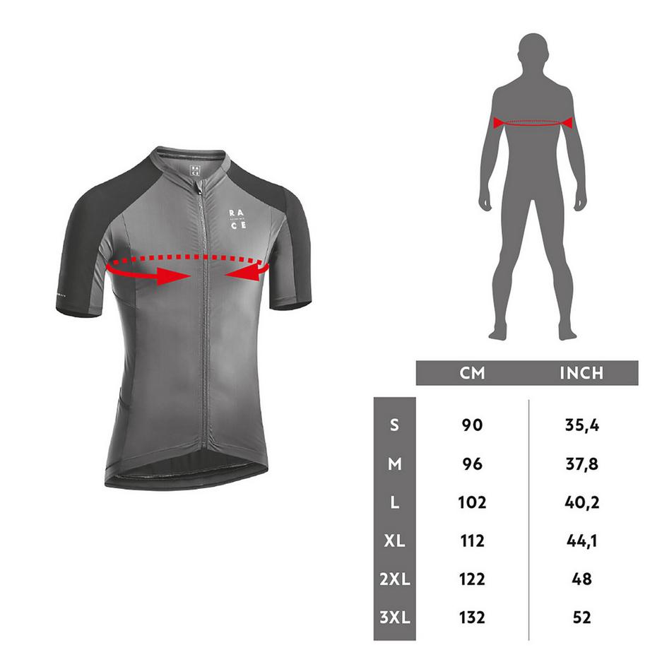 ROCKRIDER  Maglia maniche corte uomo - aderente poliestere 