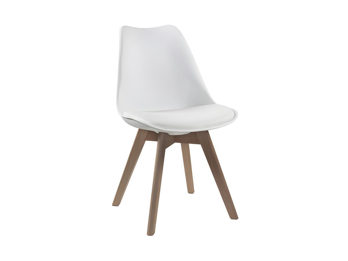 Vente-unique Lot de 2 chaises JODY Polypropylène Hêtre  