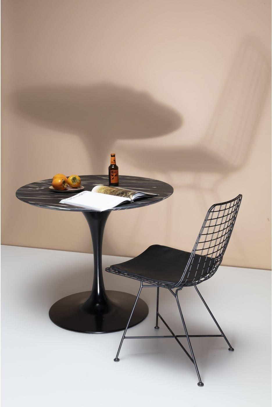 KARE Design Tischgestell Invitation Zink rund 60cm .  