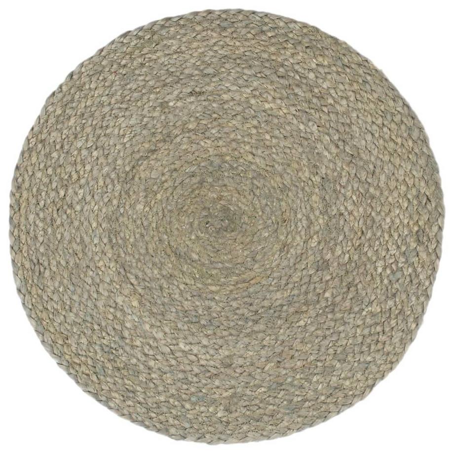 VidaXL Napperons  pcs rond jute jute  