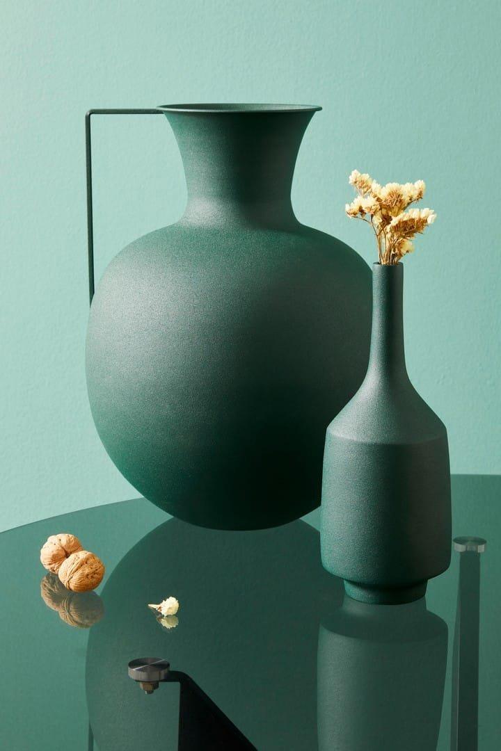 mutoni Vase Askos vert foncé rond 31  