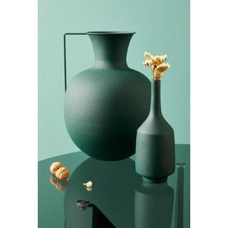 mutoni Vase Askos dunkelgrün rund 31  