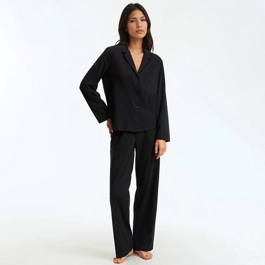 Pyjama manches longues en jersey de coton