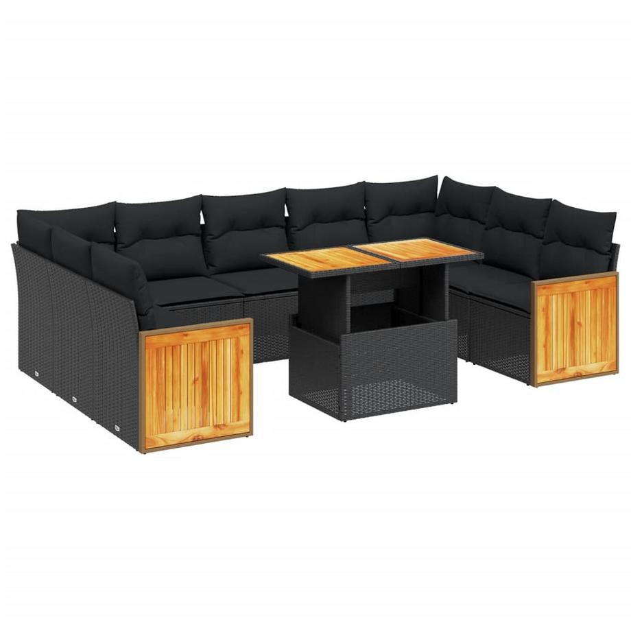 set divano da giardino Polirattan