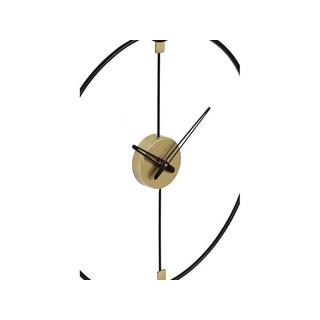 Vente-unique Horloge murale en métal - D. 47 cm - Noir - HAMONA  