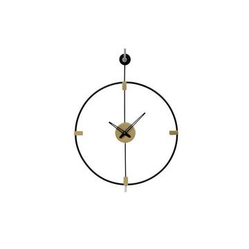 Orologio da parete D. 47 cm in Metallo Nero - HAMONA