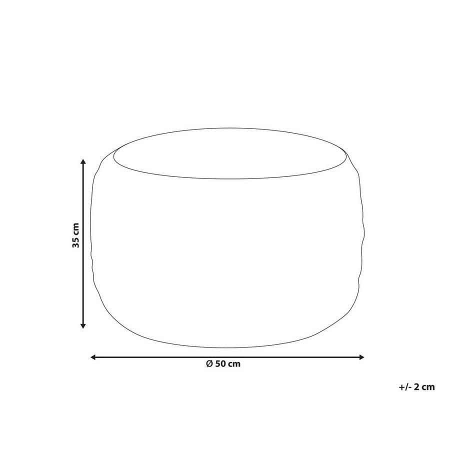 Beliani Pouf en Iuta Boho DINNI  