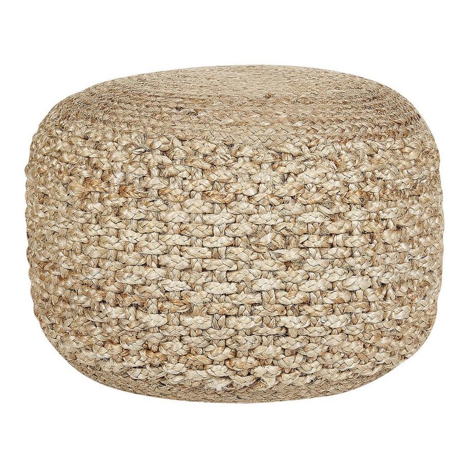 Beliani Pouf en Iuta Boho DINNI  