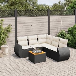 VidaXL set divano da giardino Polirattan  