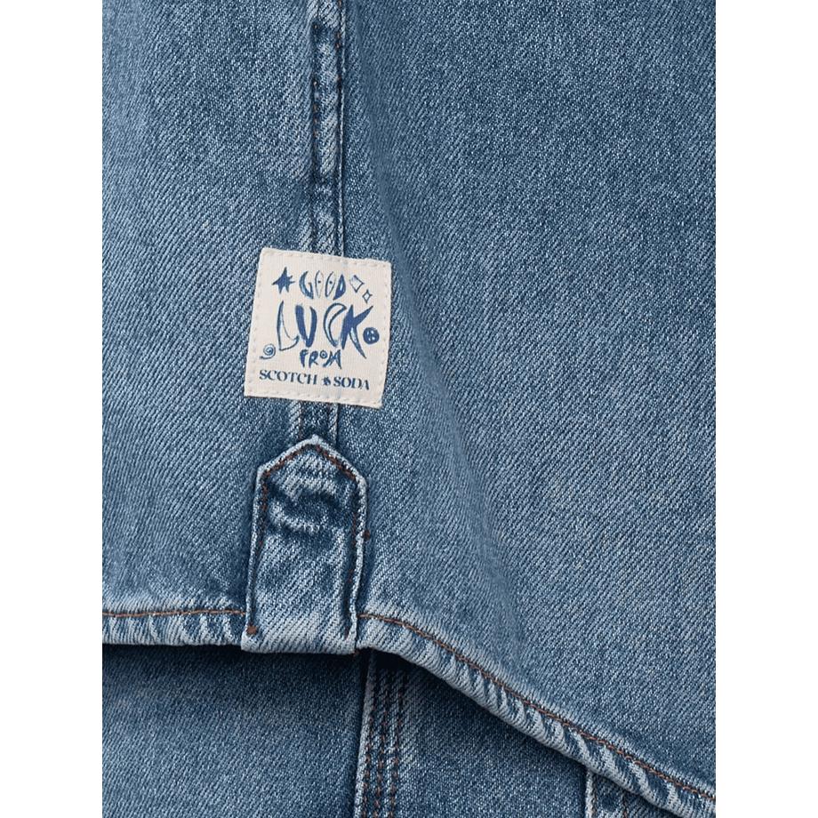 Scotch & Soda Overshirt en denim lavé  