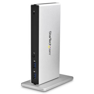 STARTECH.COM  Station d'Accueil USB 3.0 pour Deux Écrans avec Adaptateurs DVI vers VGA et HDMI, 5x USB 3.0 et Audio - Station d'Accueil DVI Verticale pour Mac et Windows 