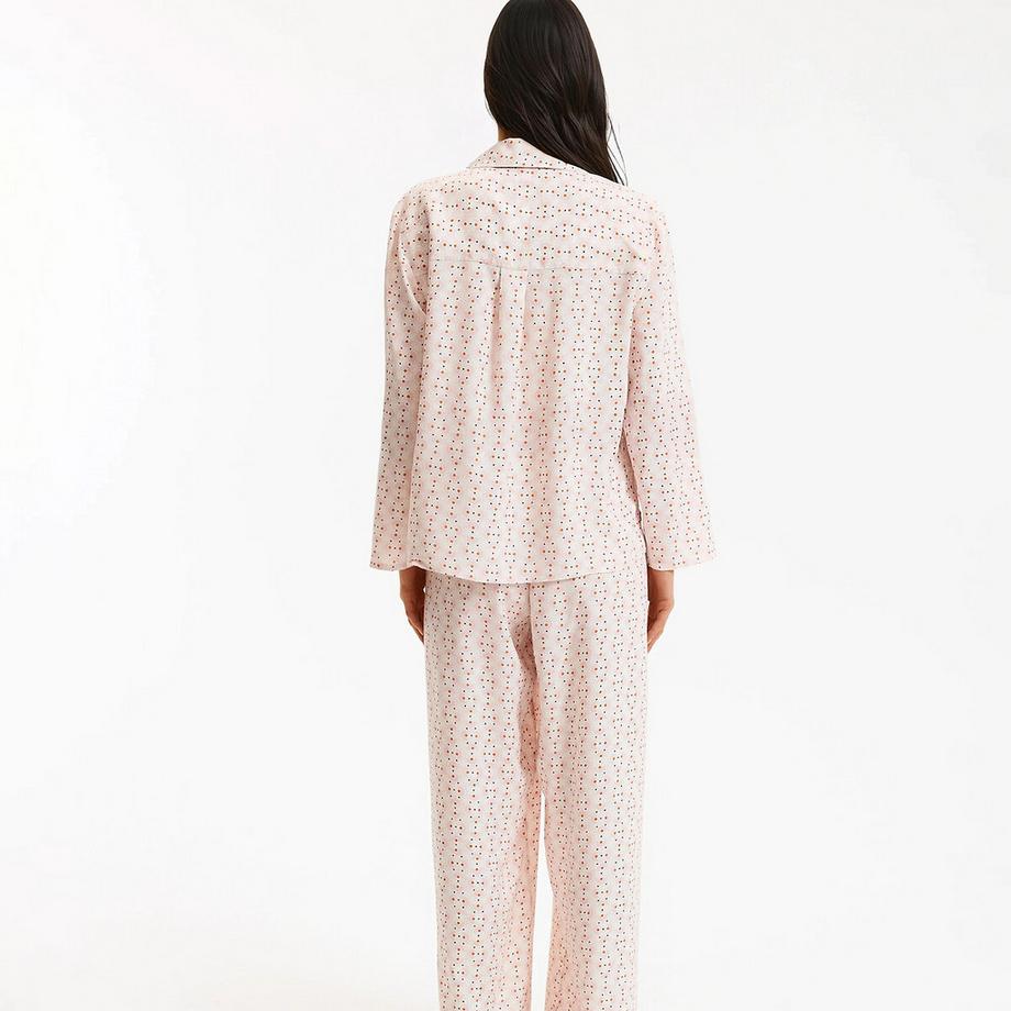La Redoute Collections Pyjama fluide imprimé pois  