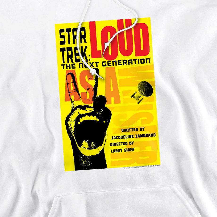 Star Trek Star Trek The Next Generation Stagione 2 Episodio 5 Felpa con Cappuccio  
