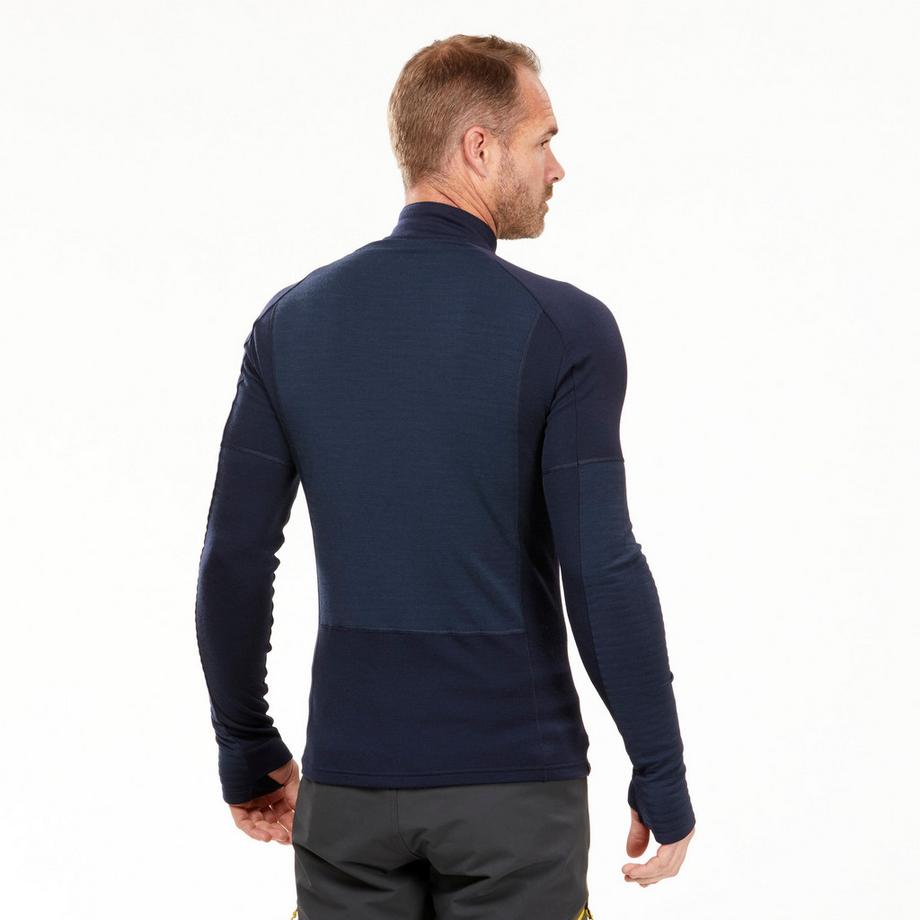 FORCLAZ  Maglia a maniche lunghe in lana merino da trekking MT900 
