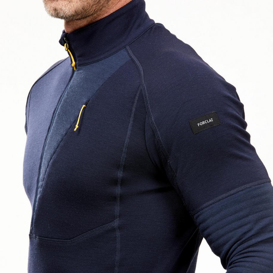 FORCLAZ  Maglia a maniche lunghe in lana merino da trekking MT900 