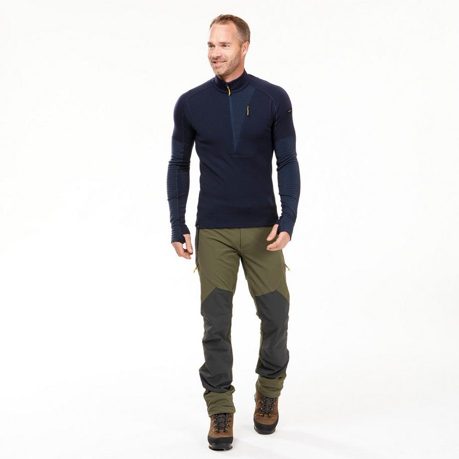 FORCLAZ  Maglia a maniche lunghe in lana merino da trekking MT900 