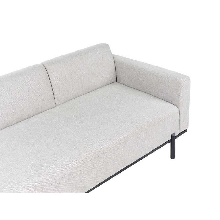 Beliani Chaiselongue aus Kunstleinen Minimalistisch SAVASSE  