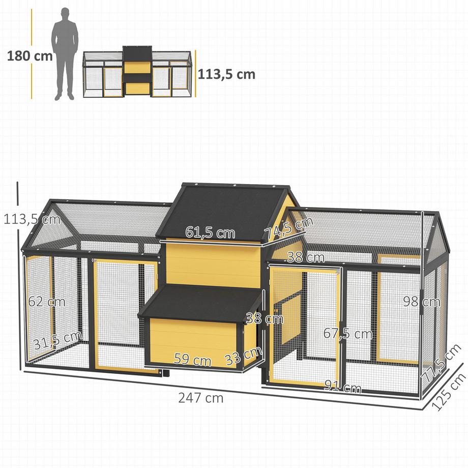 PawHut  Hühnerstall 