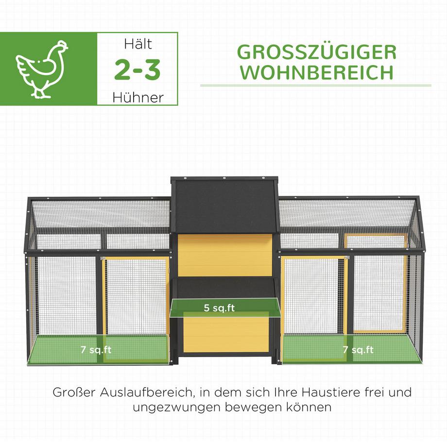 PawHut  Hühnerstall 