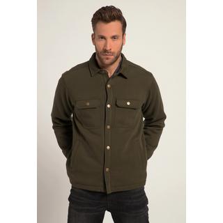 JP1880  Camicia per l'outdoor da indossare sopra altri indumenti in felpa con fodera di pelliccia sintetica e maniche lunghe, fino alla tg. 8XL 