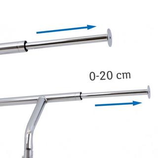 Tatkraft Cintres sur roulettes - hauteur et longueur réglables  