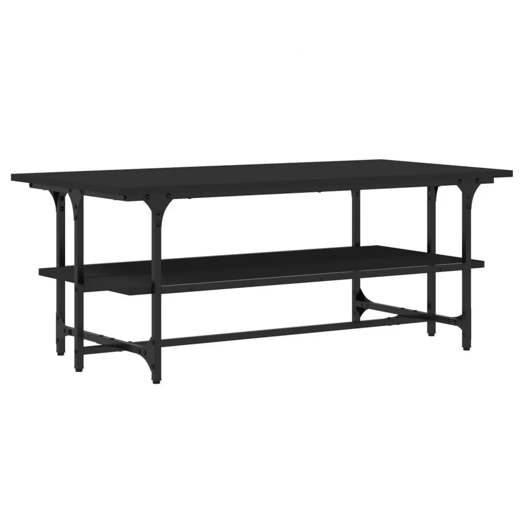 Table basse Noir 100x50x40 cm Bois d'ingénierie Vidaxl