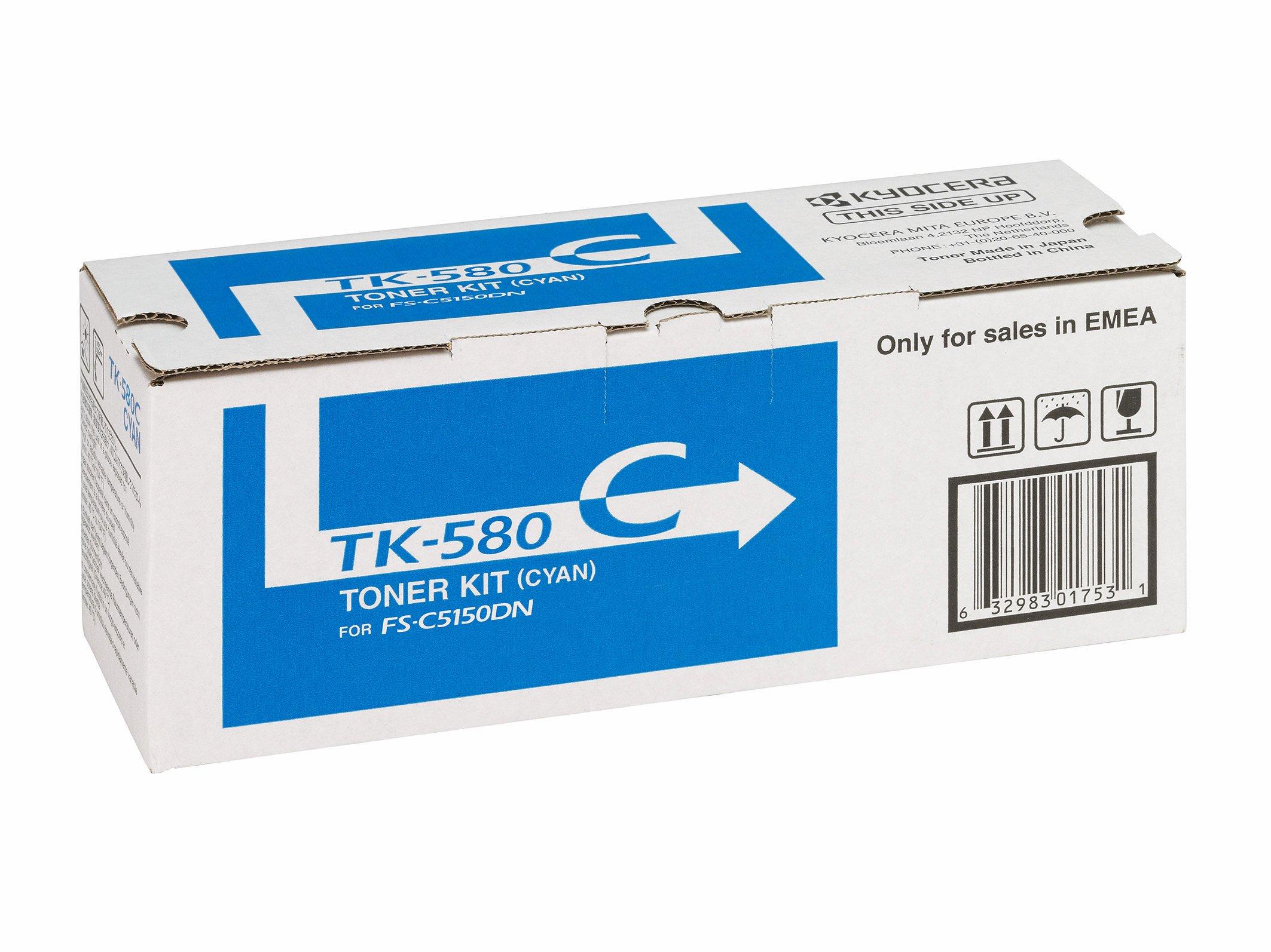 KYOCERA  KYOCERA Toner-Modul cyan TK-580C FS-5150DN 2800 Seiten 