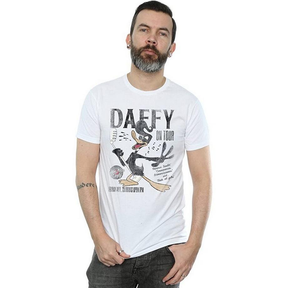 LOONEY TUNES Daffy Duck On Tour T-Shirt Concert  
