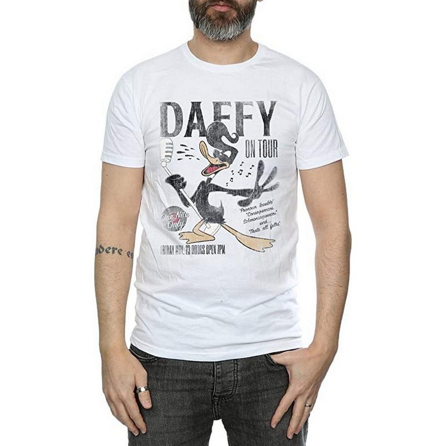 LOONEY TUNES Daffy Duck On Tour T-Shirt Concert  