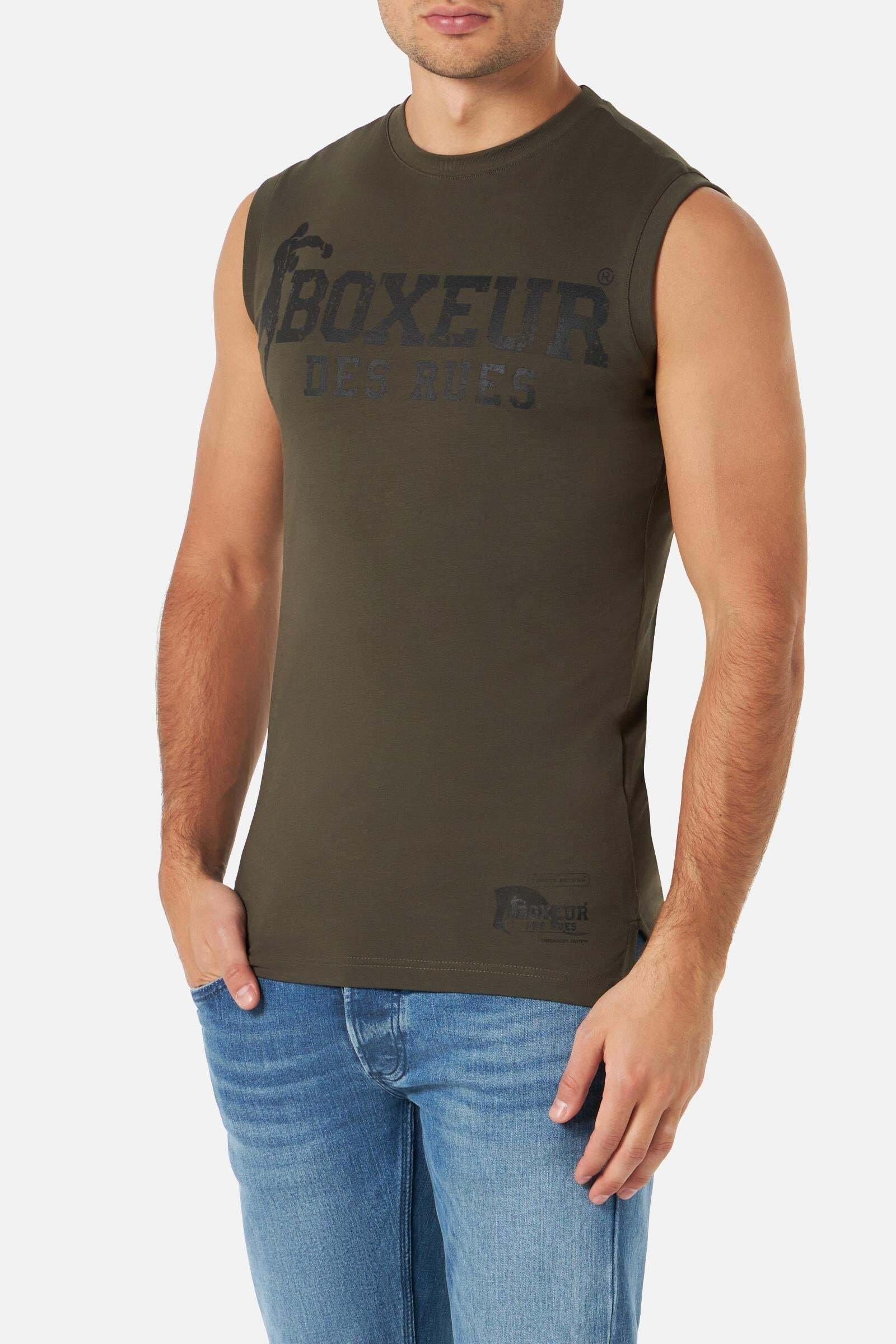 BOXEUR DES RUES  Top Basic Printed Tank Top 