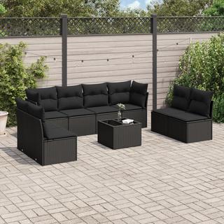 VidaXL set divano da giardino Polirattan  