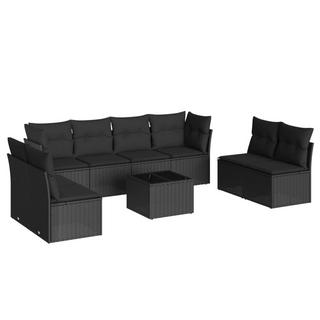 VidaXL set divano da giardino Polirattan  