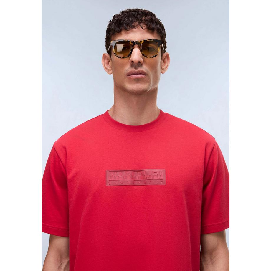 NAPAPIJRI S-Box Logo T-Shirt Maniche Corte  
