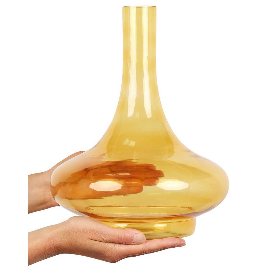 Beliani Vase décoratif en Verre Moderne PANEER  