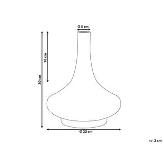 Beliani Dekovase aus Glas Modern PANEER  