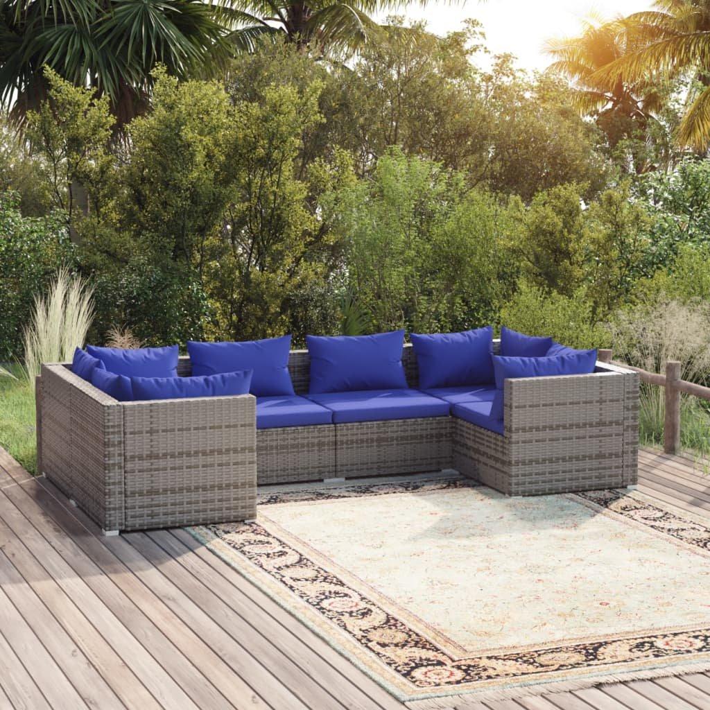 VidaXL set salotto da giardino Polirattan  