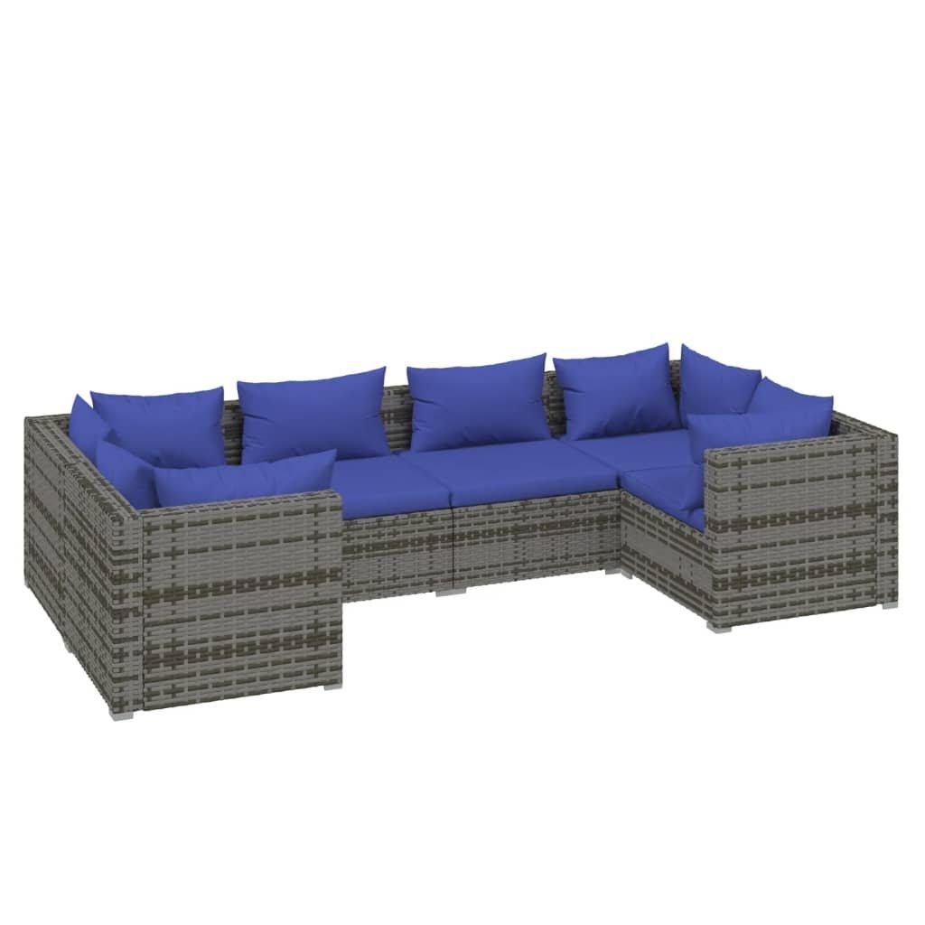 VidaXL set salotto da giardino Polirattan  