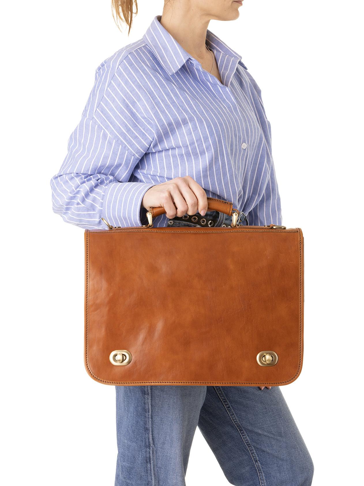 Viola Castellani Handtasche mit verstellbarem Schultergurt  