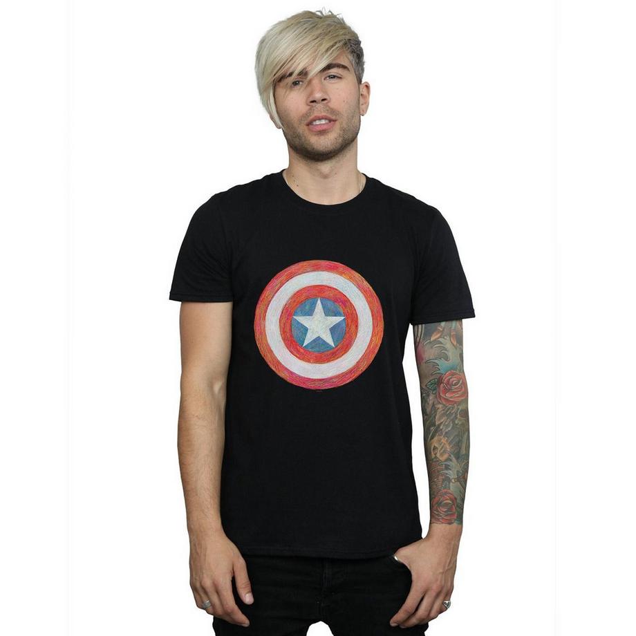 MARVEL Captain America Sketch Shield T-Shirt  