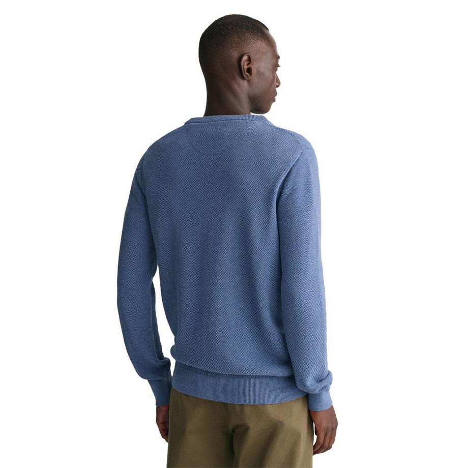 GANT Baumwoll Piqué Rundhals Pullover  