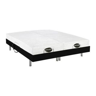 DREAMEA Lit électrique relaxation tout plots matelas mémoire de forme bambou LYSIS III de NATUREA moteurs OKIN 2  