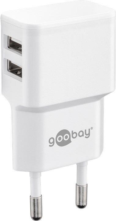 Goobay  44952 Caricabatterie per dispositivi mobili Telefono cellulare, Smartphone, Tablet Bianco AC Interno 