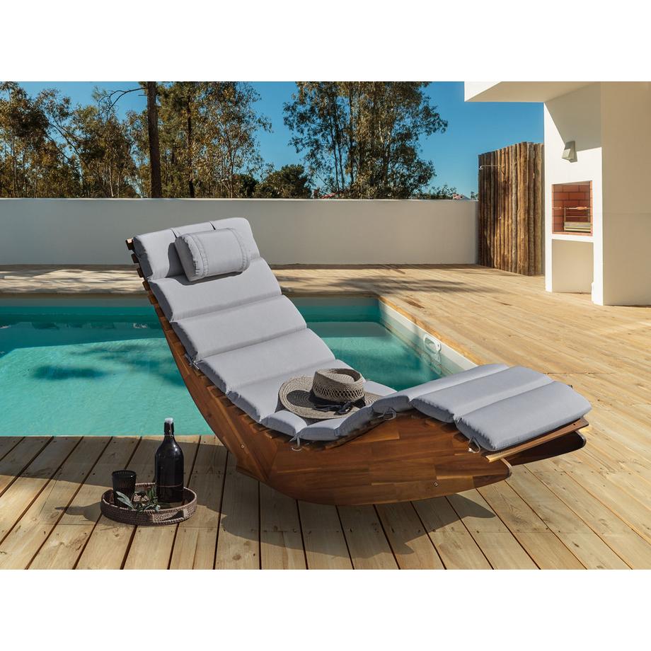 Beliani Coussin de transat extérieur en Polyester  BRESCIA PREMIUM  
