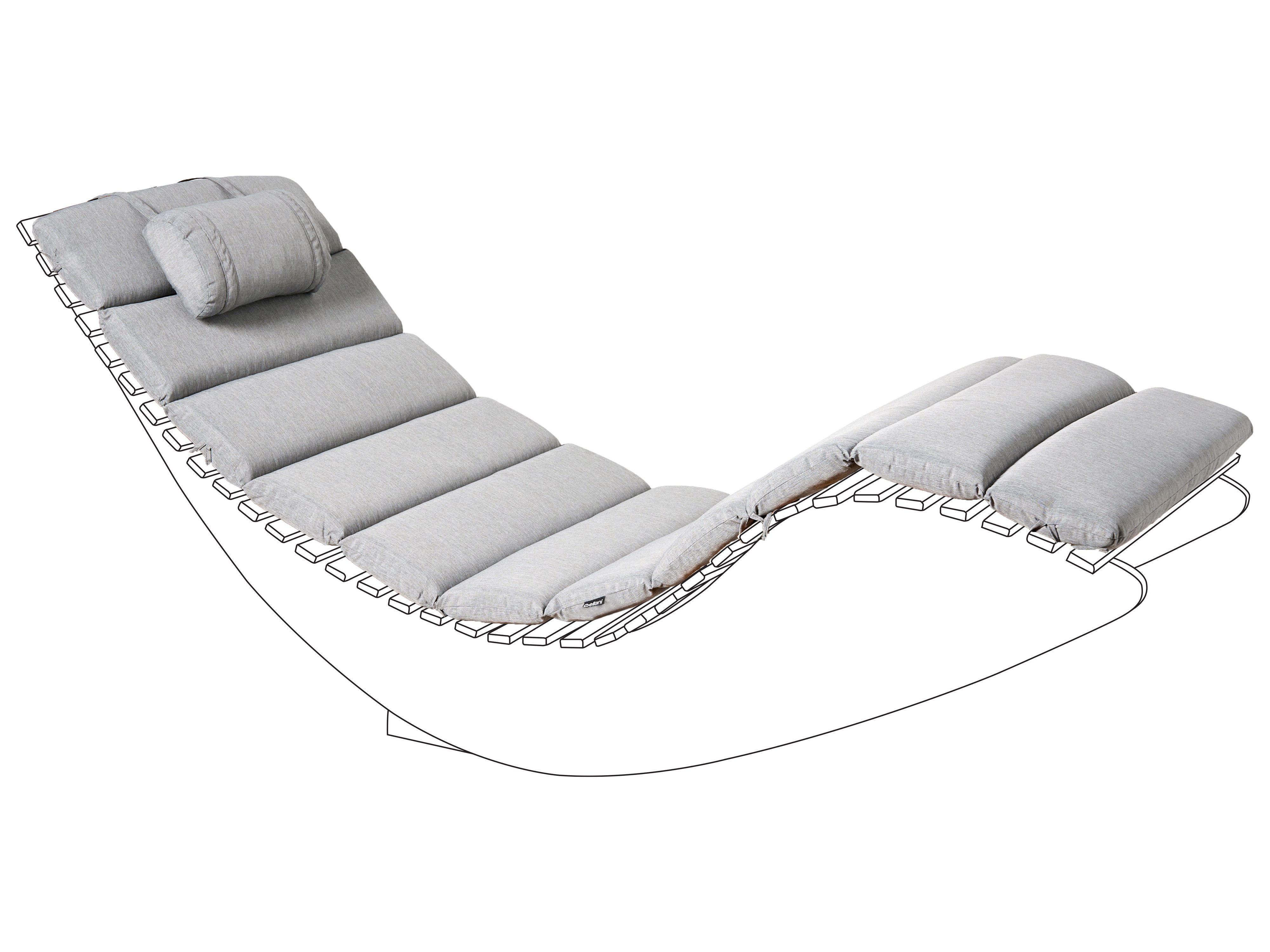 Beliani Coussin de transat extérieur en Polyester Moderne BRESCIA PREMIUM  