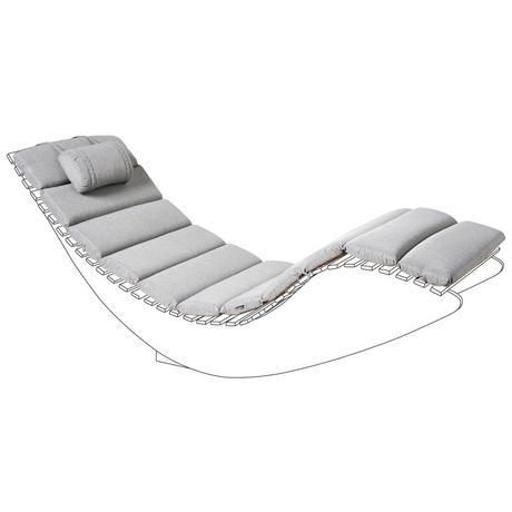 Beliani Coussin de transat extérieur en Polyester Moderne BRESCIA PREMIUM  