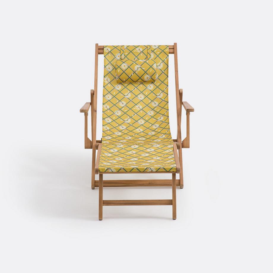 La Redoute Intérieurs Chaise longue en acacia huilé Marguerite  